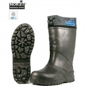 Сапоги зимние NORFIN BERINGS SPIKE с манжетой и шипами, антрацит -45С EVA р.36-37 Сапоги зимние NORFIN BERINGS SPIKE с манжетой и шипами, антрацит -45С EVA р.36-37